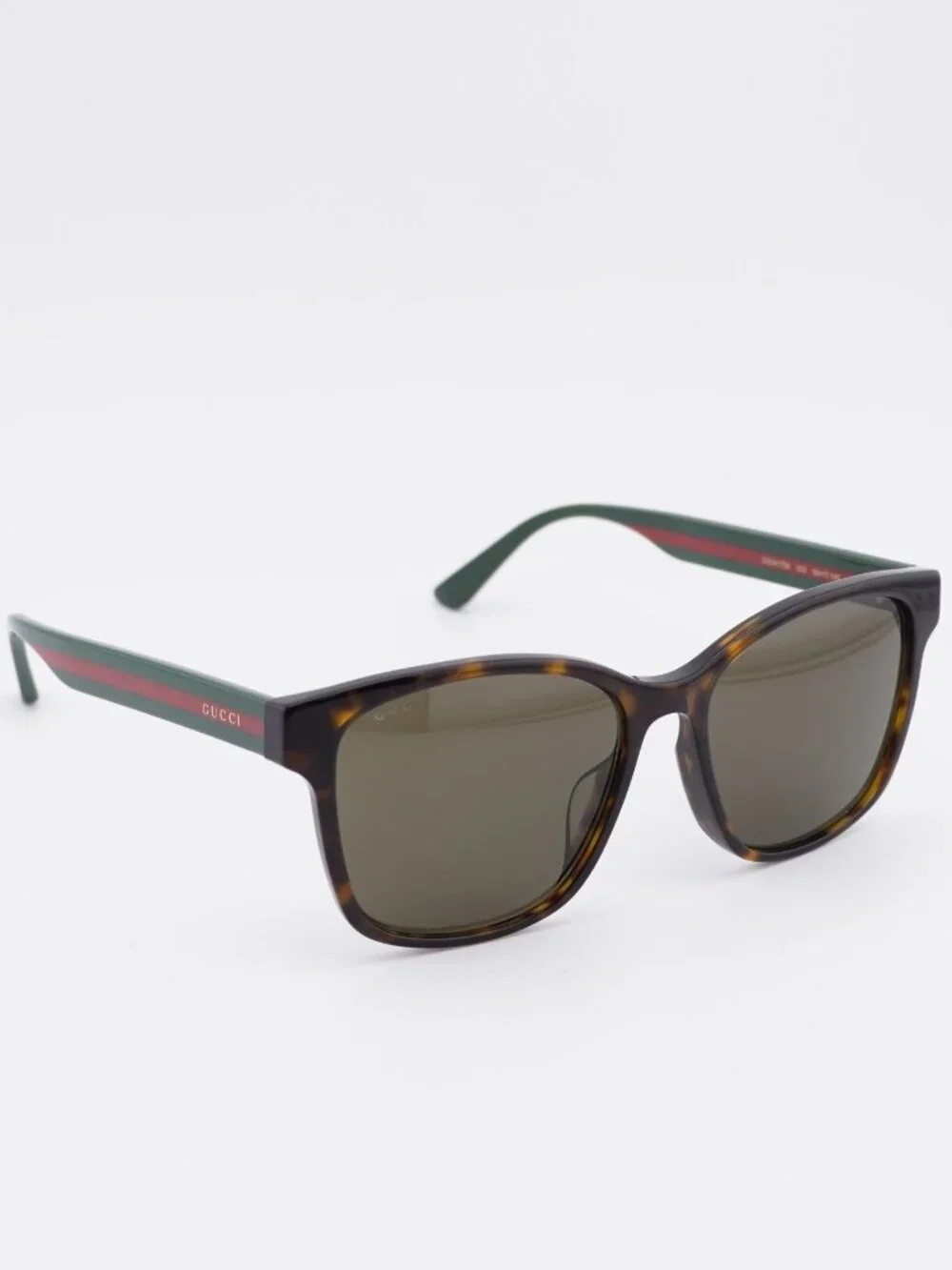 Gucci GG0417SK 003 Sunglasses Havana Square Frame, Brown Lenses